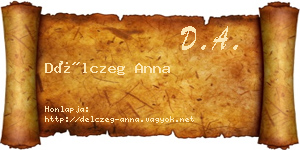 Délczeg Anna névjegykártya